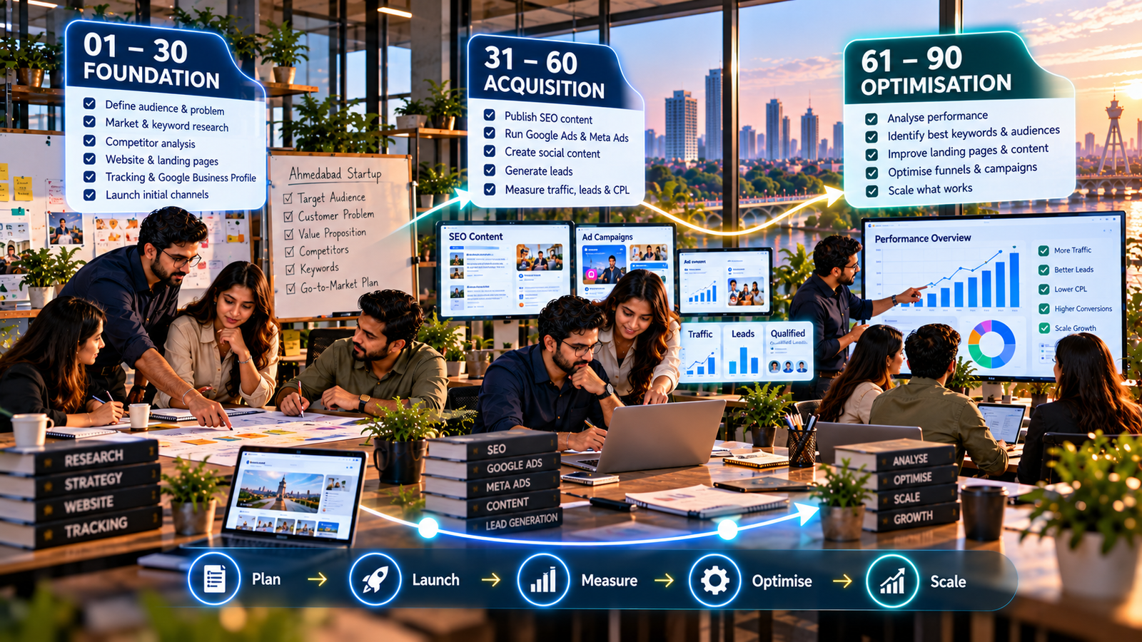 90-Day Digital Marketing Plan for an Ahmedabad Startup 90-Day Digital Marketing Plan for an Ahmedabad Startup