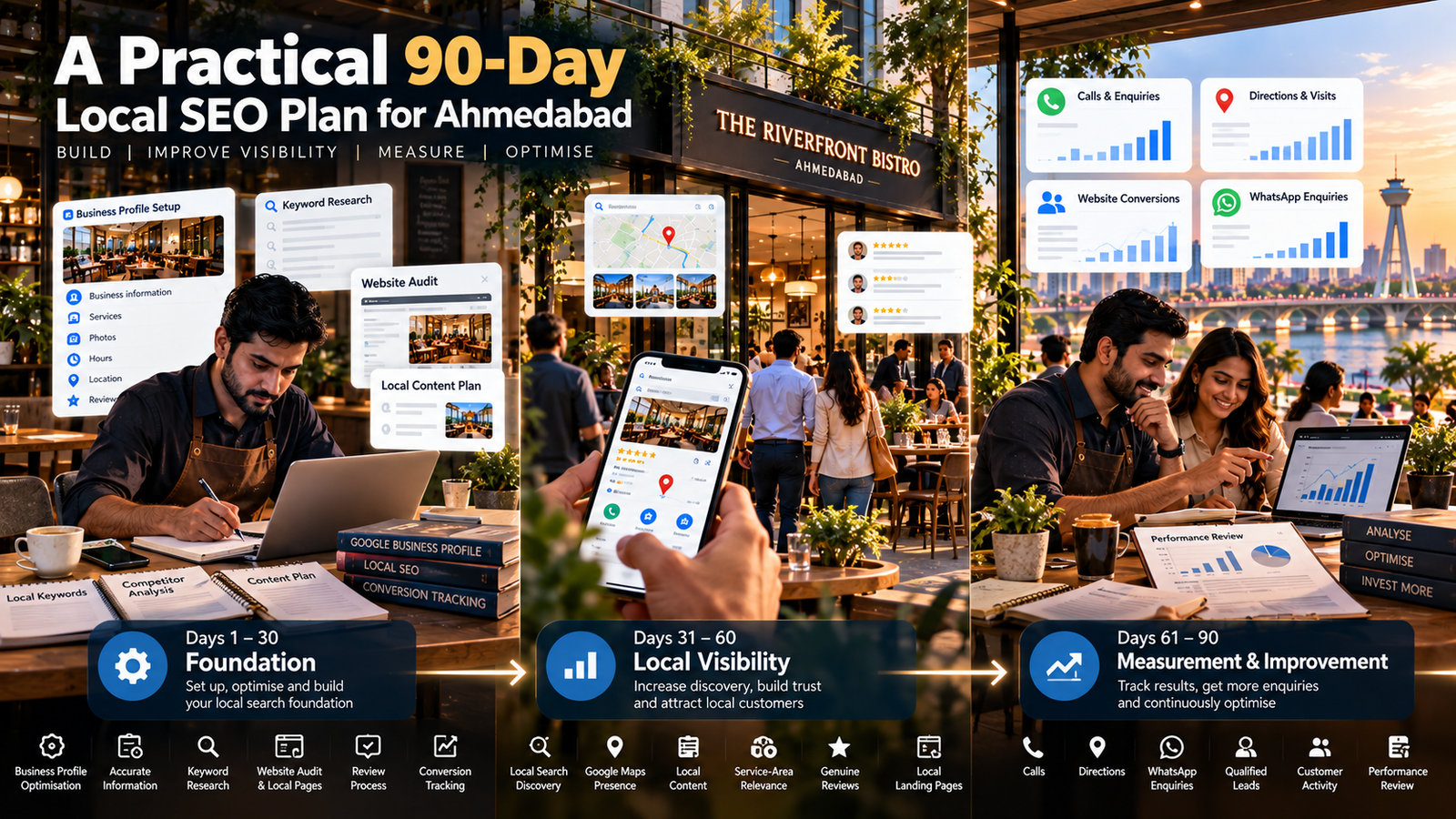 A Practical 90-Day Local SEO Plan for Ahmedabad A Practical 90-Day Local SEO Plan for Ahmedabad
