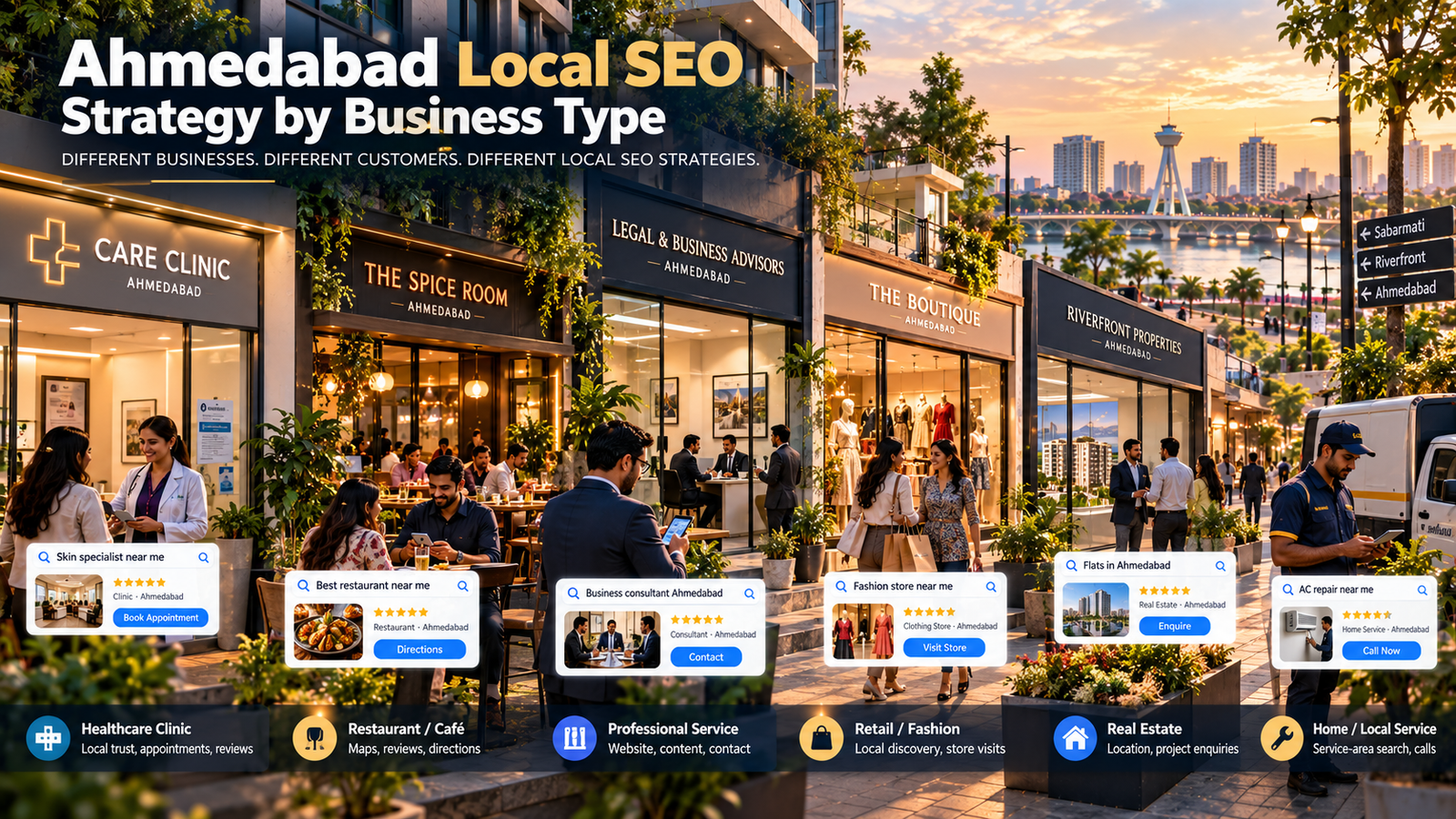 Ahmedabad Local SEO Strategy by Business Type Ahmedabad Local SEO Strategy by Business Type